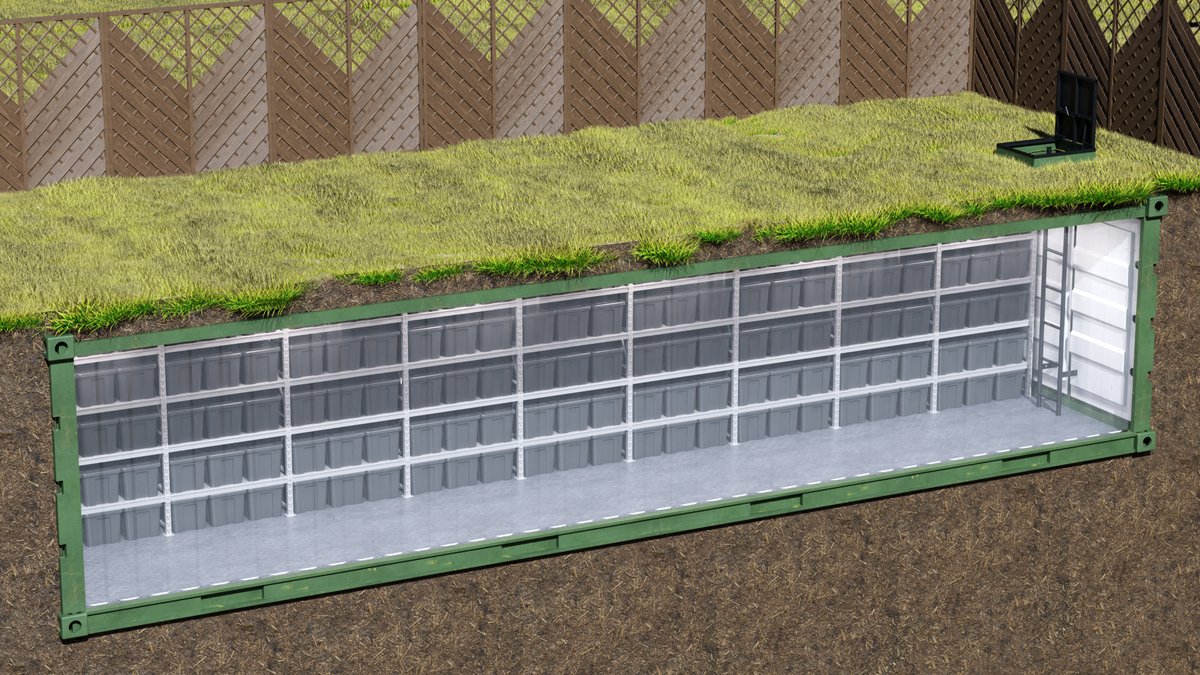 Морской контейнер — подземный вариант