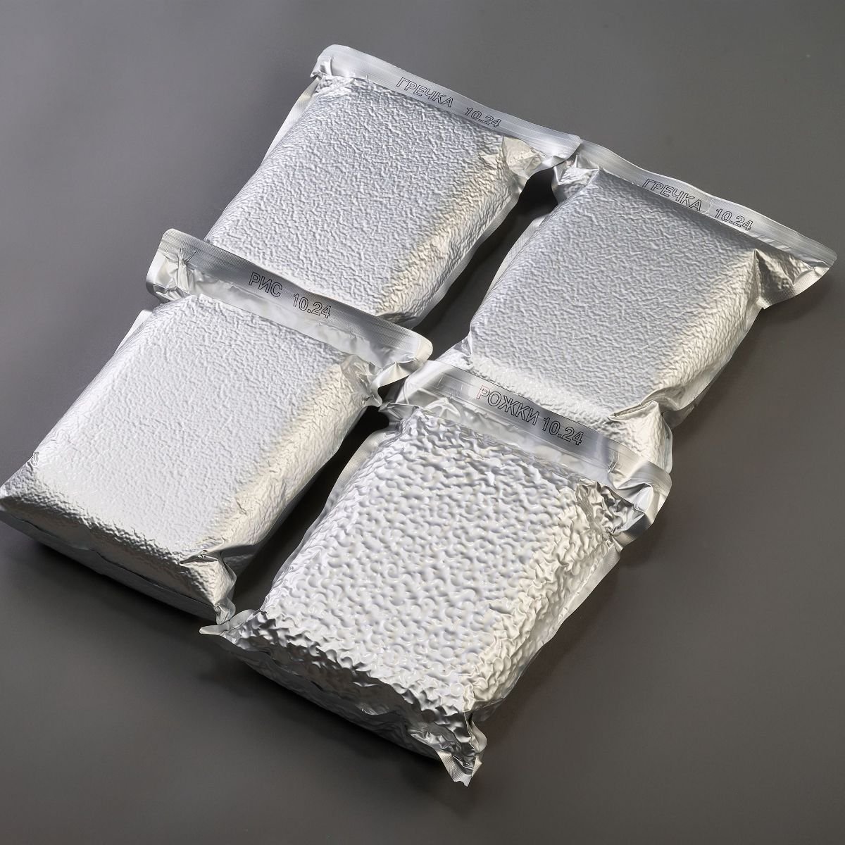 Пакеты в бескислородной упаковке — внешний вид